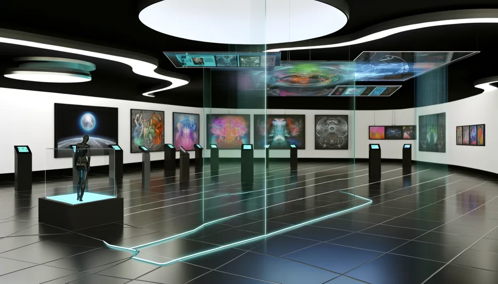 An image representing a digital gallery in the blog about digital art galleries