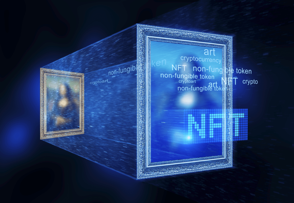 Image representing NFTs in the the blog about how to transition to Digital Art